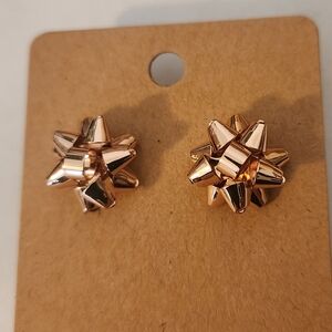 Kate Spade New York Bourgeois Bow Stud Earrings Rose Gold O0RU1676